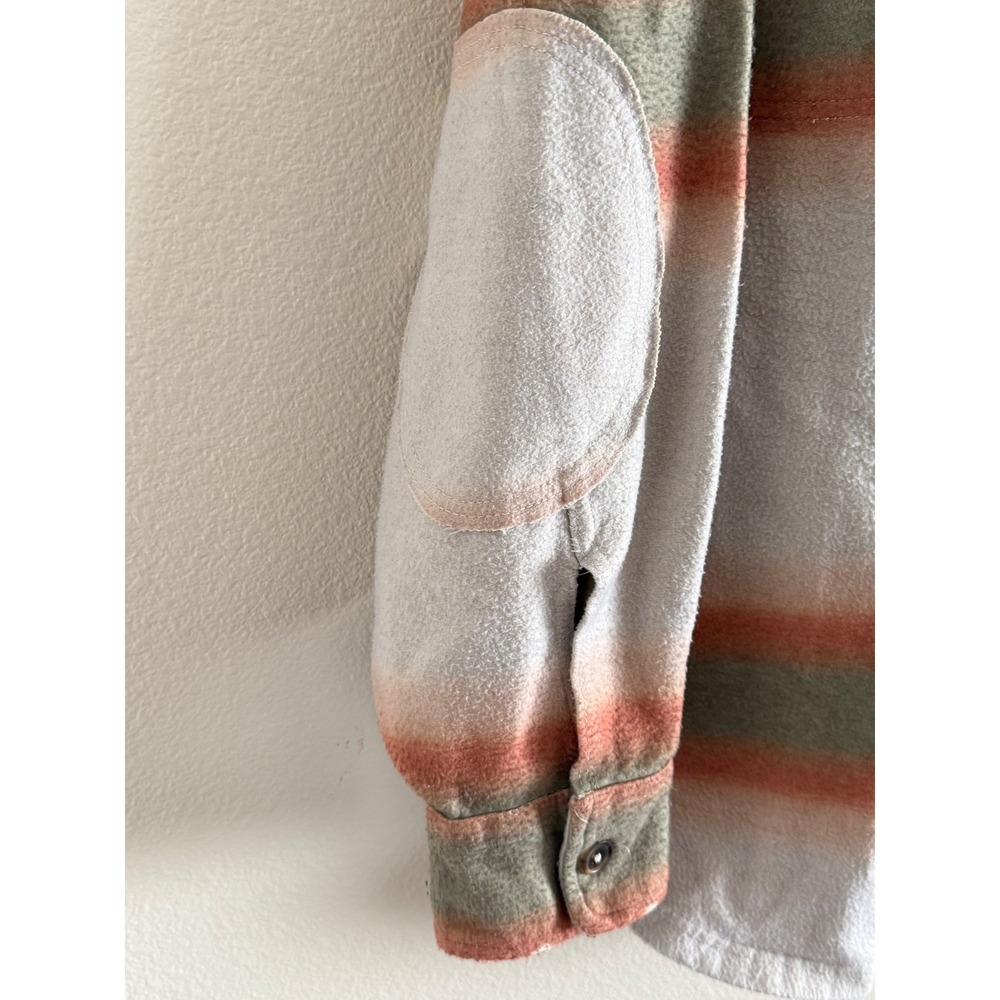 Free People Shacket Plaid Ombre‎ Button Down Oversized Shirt Jacket Women's XL - Picture 8 of 13